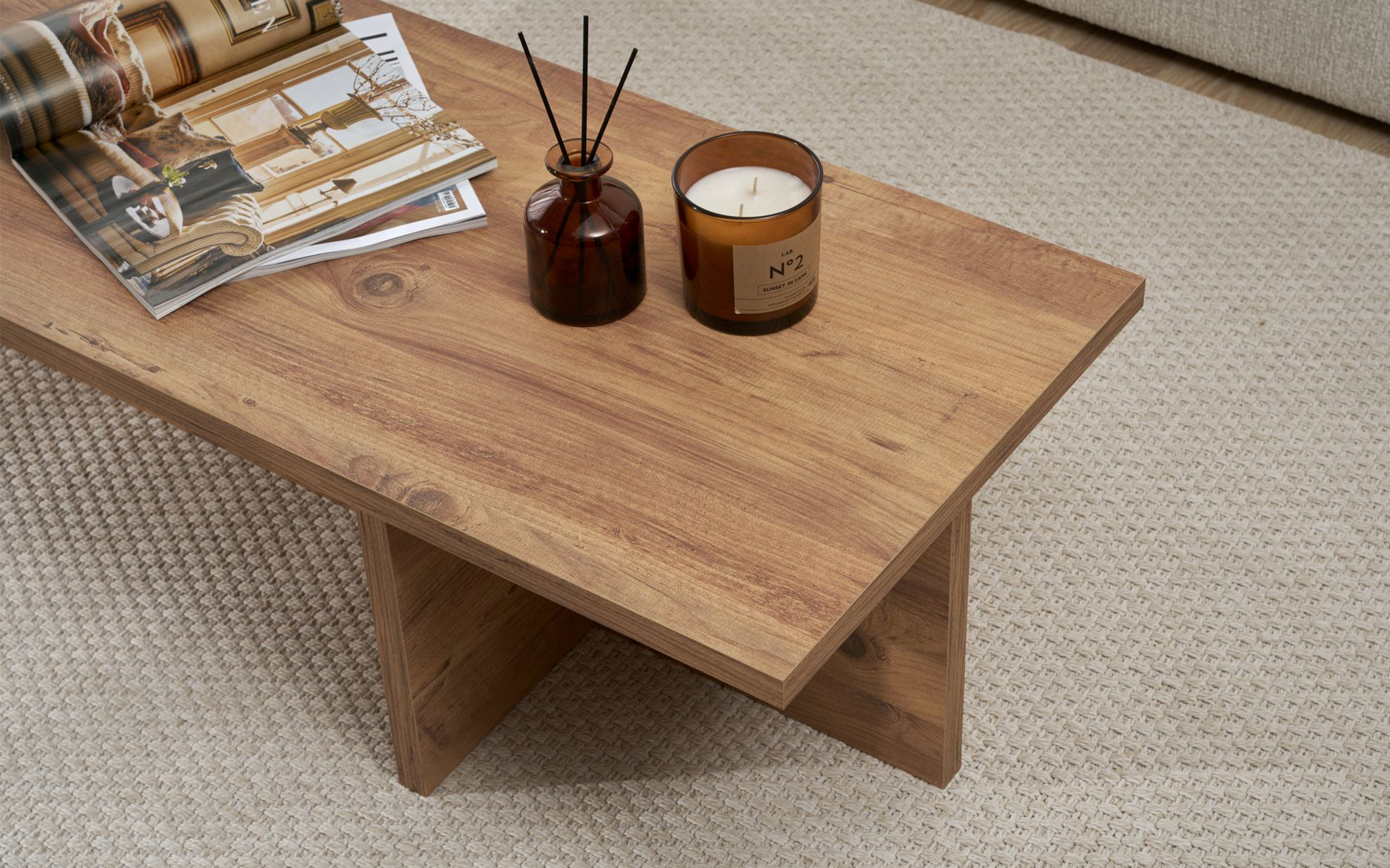 Masuta de cafea Elara, pin atlantic  6